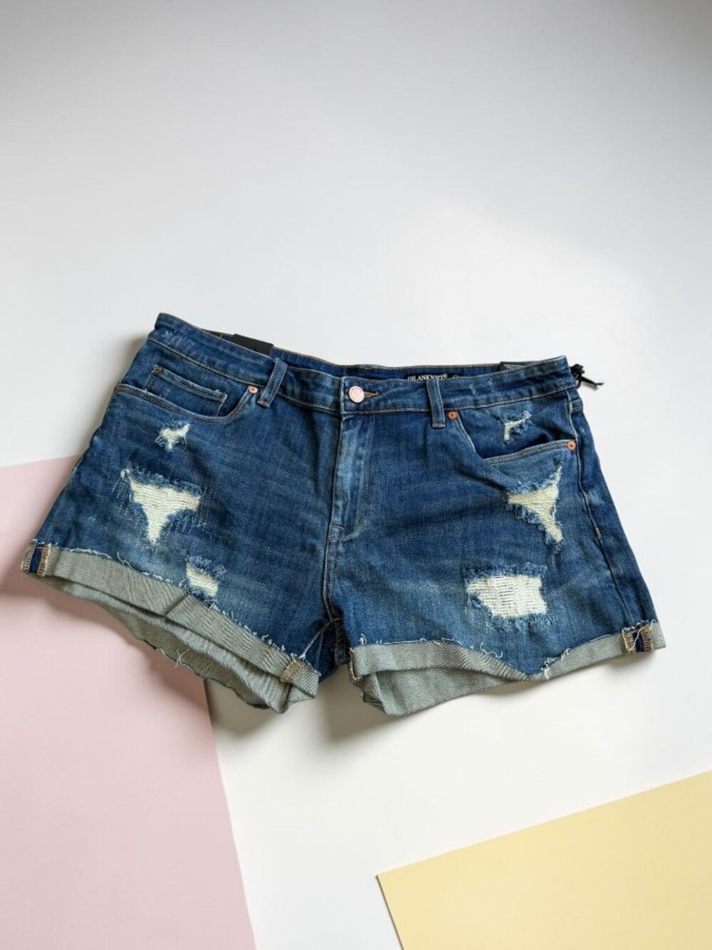 BLANKNYC The Fulton Denim Rollup Shorts Size 32 NEW NWT